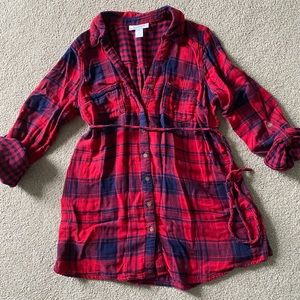 Motherhood maternity flannel shirt